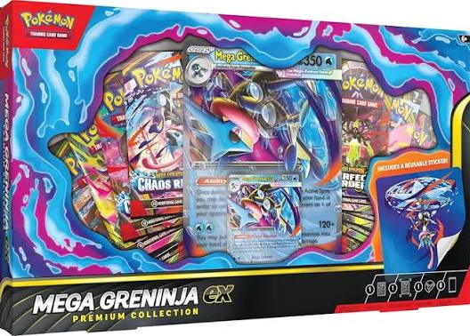 mega greninja ex box $90